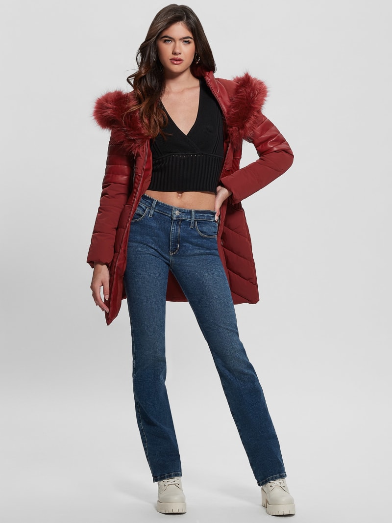 Guess red top winter jacket