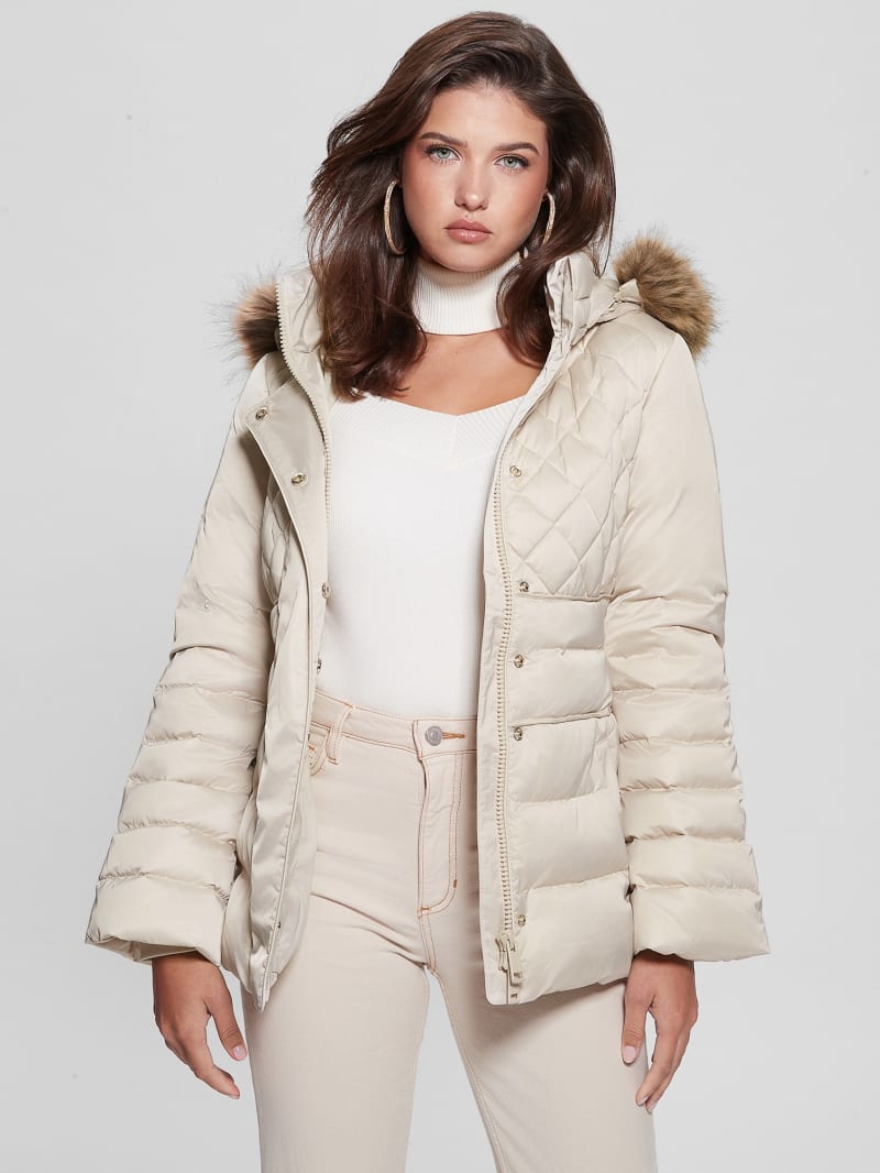 Eco Laurie Down Puffer Jacket | GUESS