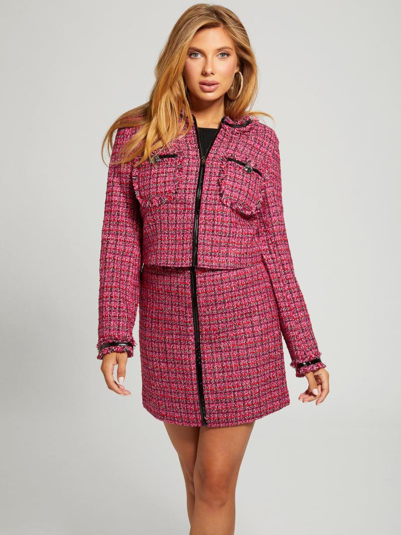 Pervenche Tweed Jacket GUESS