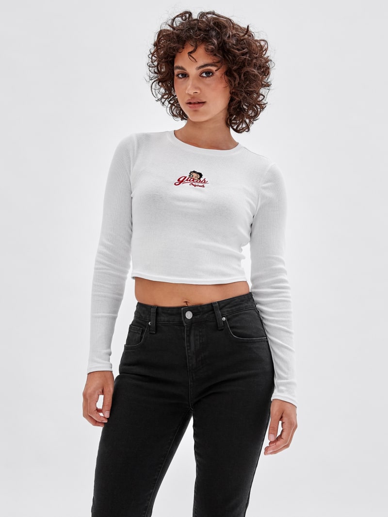 GUESS Originals x Betty Boop Long-Sleeve Top | GUESS Canada