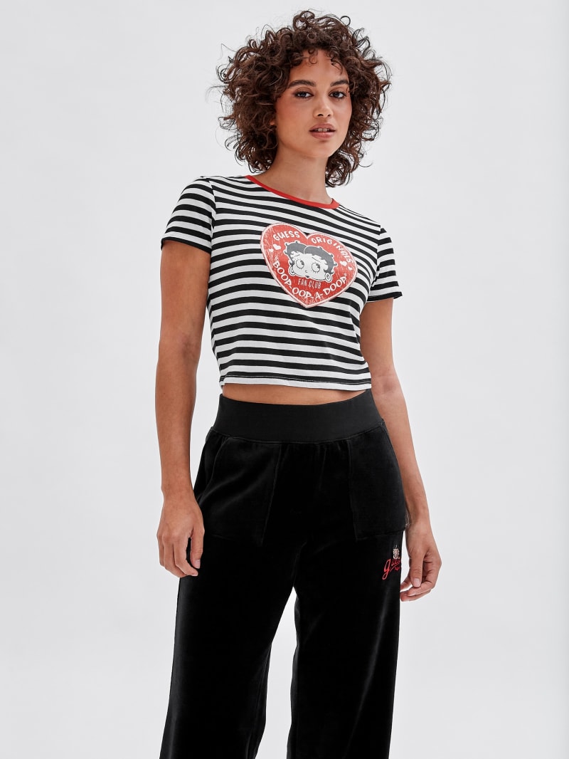 Tee shirt sales guess rayé