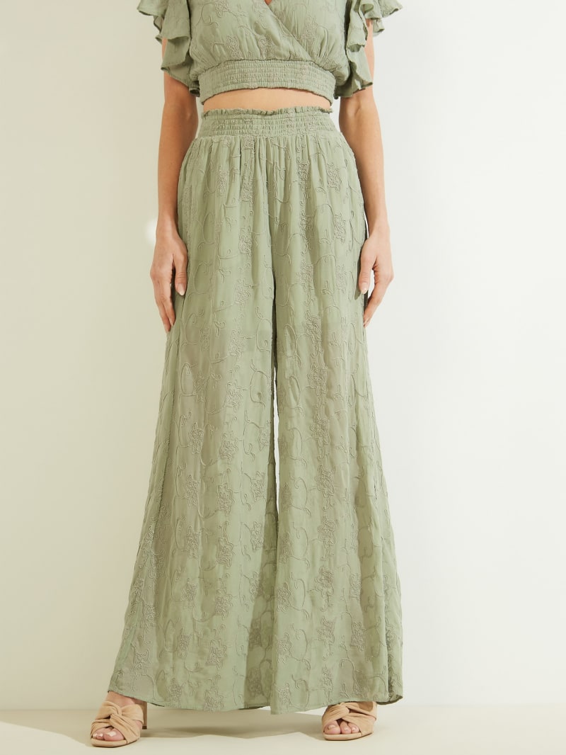Dexie Embroidered Palazzo Pants