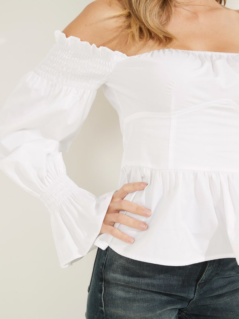 Guess off the shoulder top hot sale