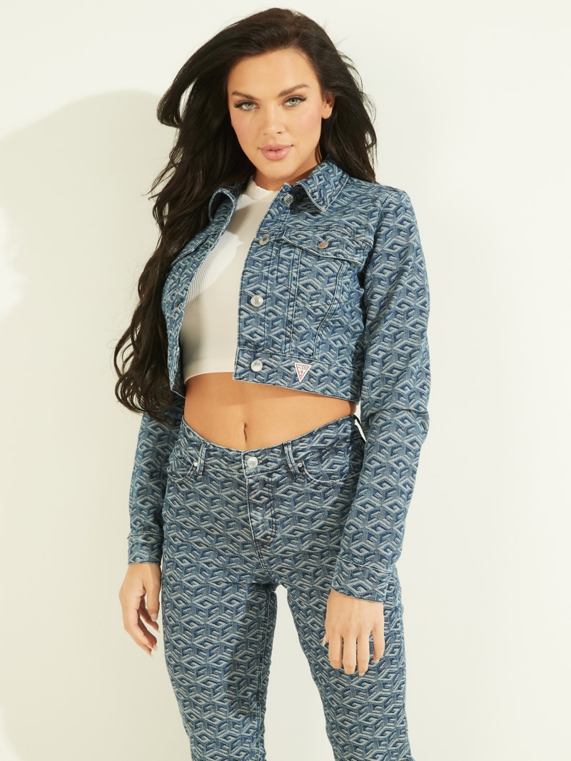 Cropped jacket grey on sale