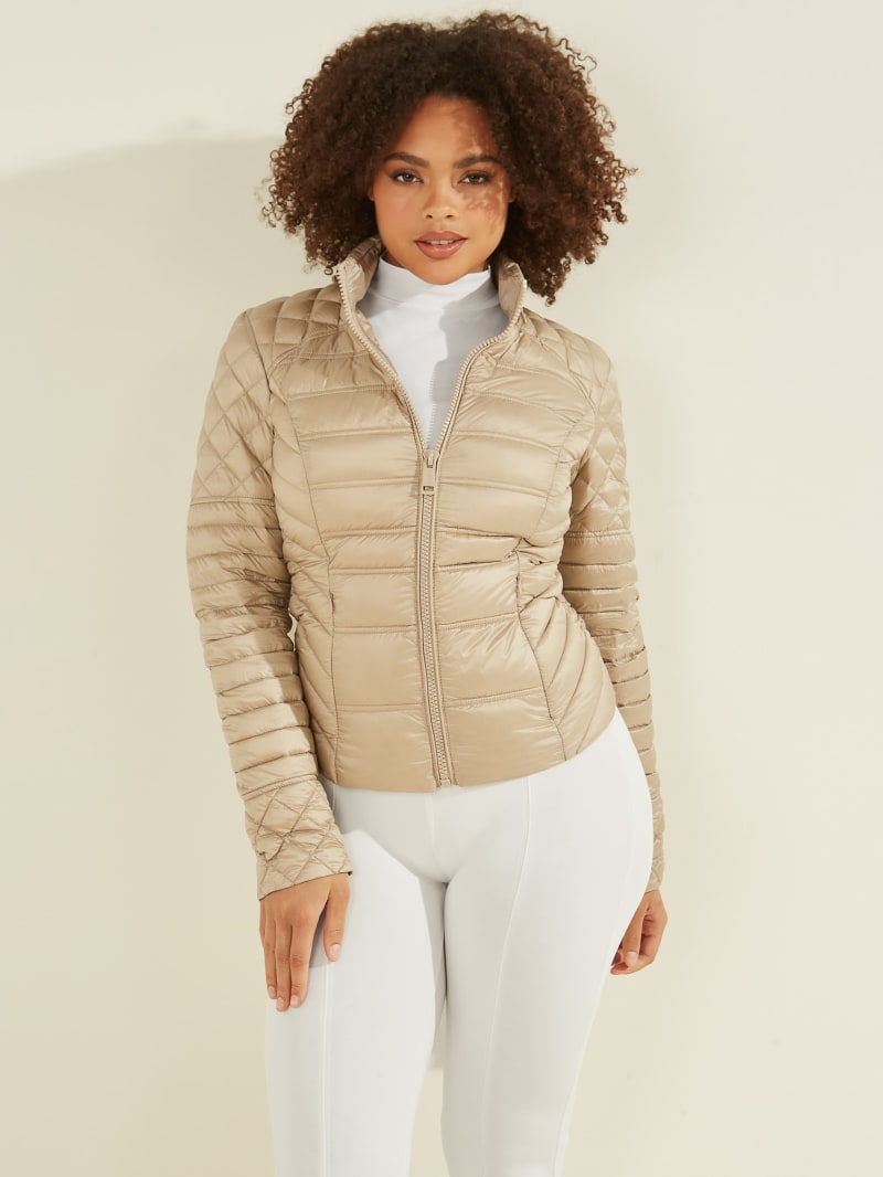 guess packable down jacket