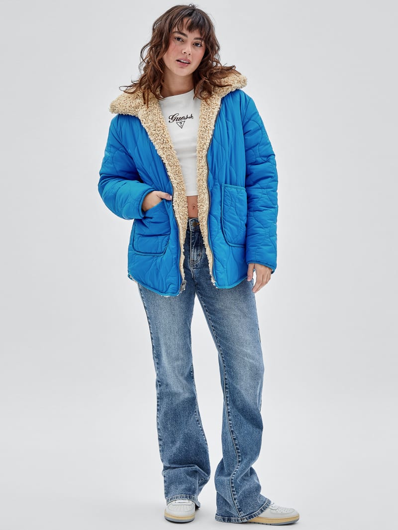 Guess knit bib walker jacket deals