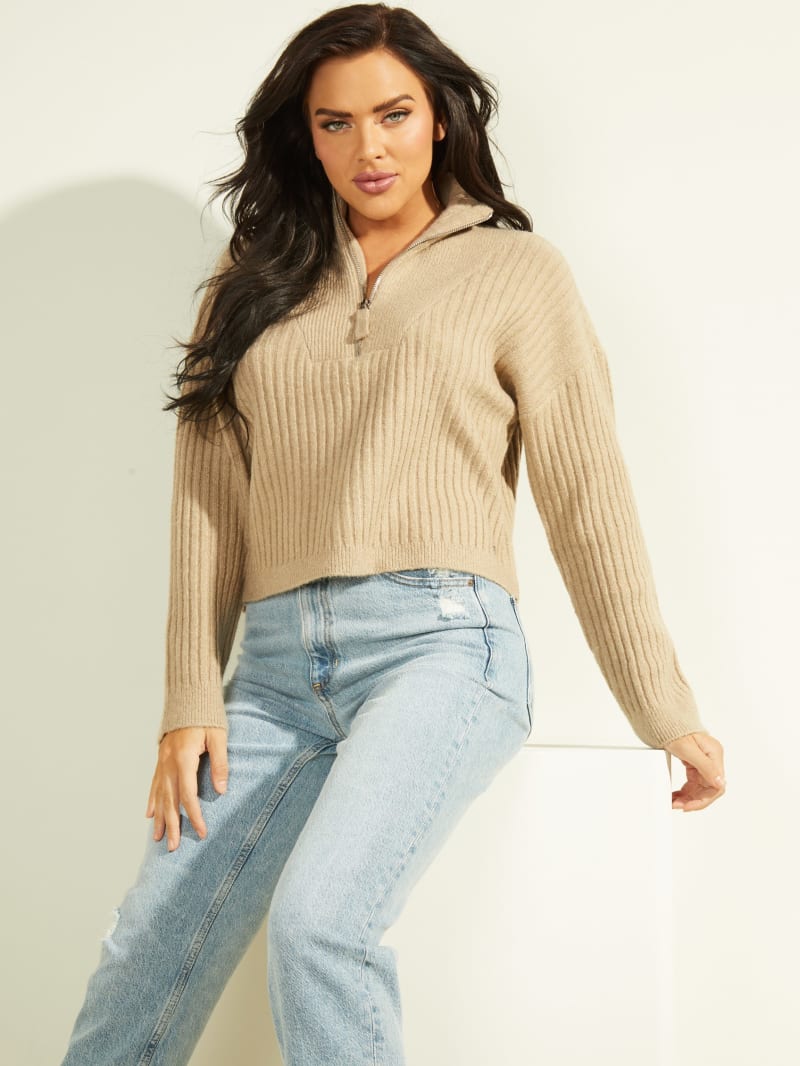 Shanely Quarter-Zip Sweater