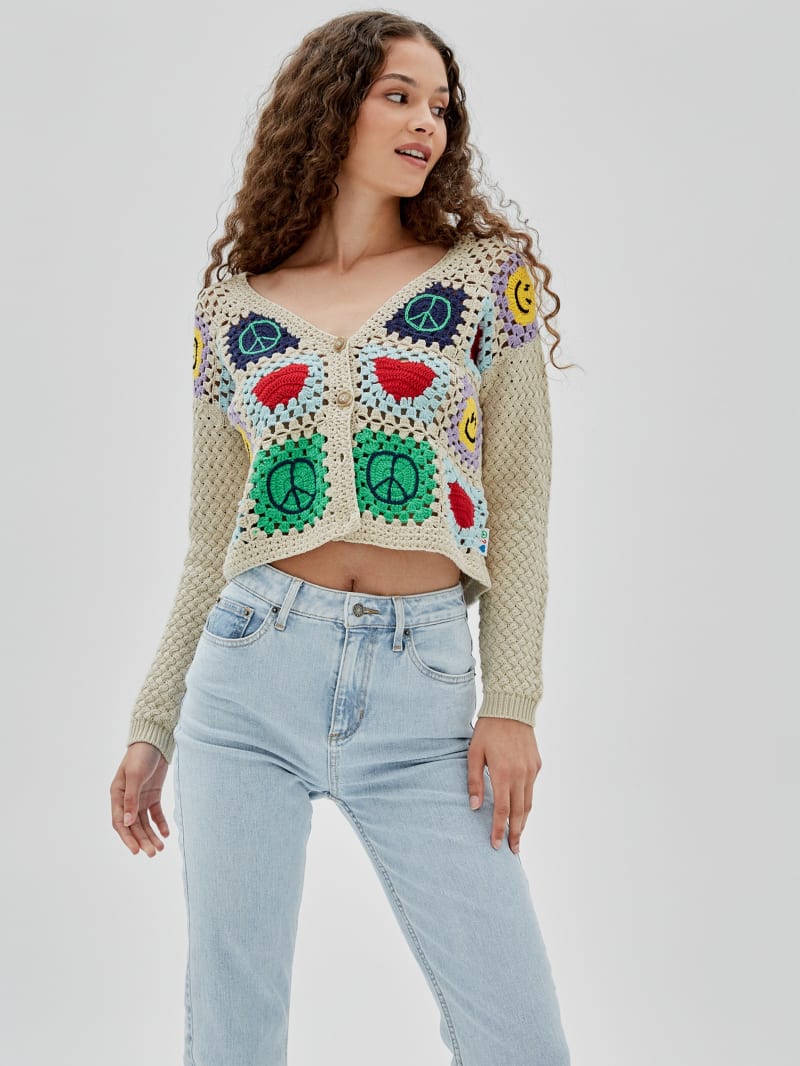 GUESS Originals x J Balvin Crochet Cardigan GUESS