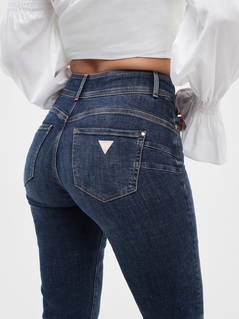 High Waisted Straight Jeans - Blue