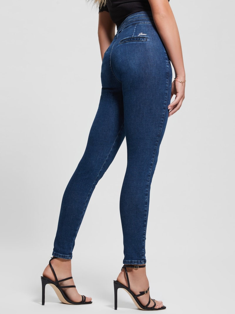 Eco Sculy Pleated Waist Skinny Jeans