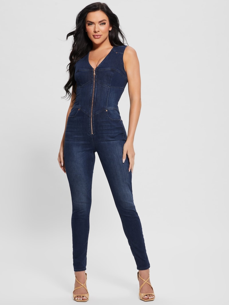 Very denim jumpsuit new arrivals