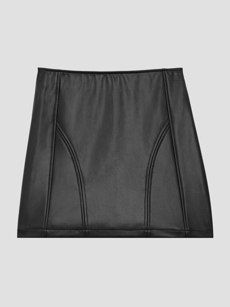 Zue Faux-Leather Mini Skirt