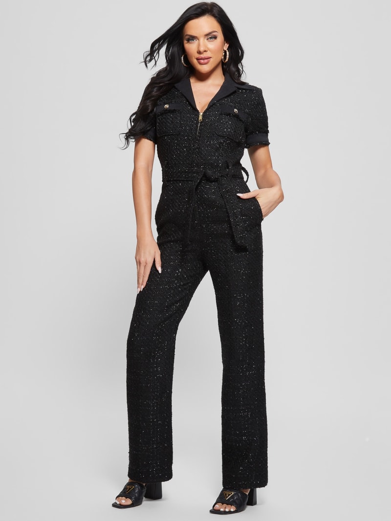 Guess black jumpsuit cheap