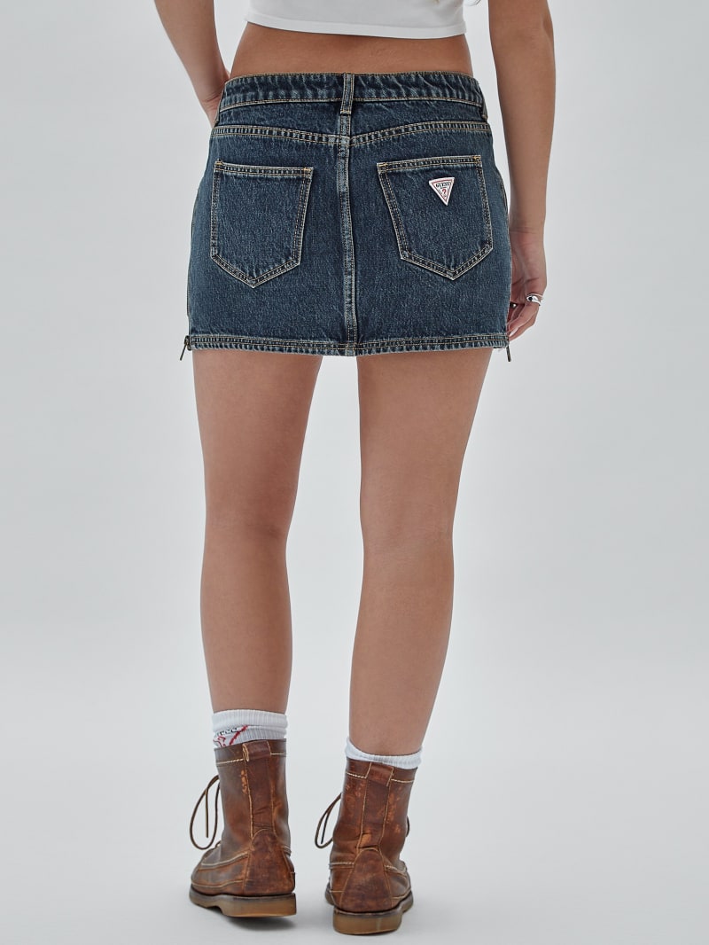 Guess denim mini skirt deals