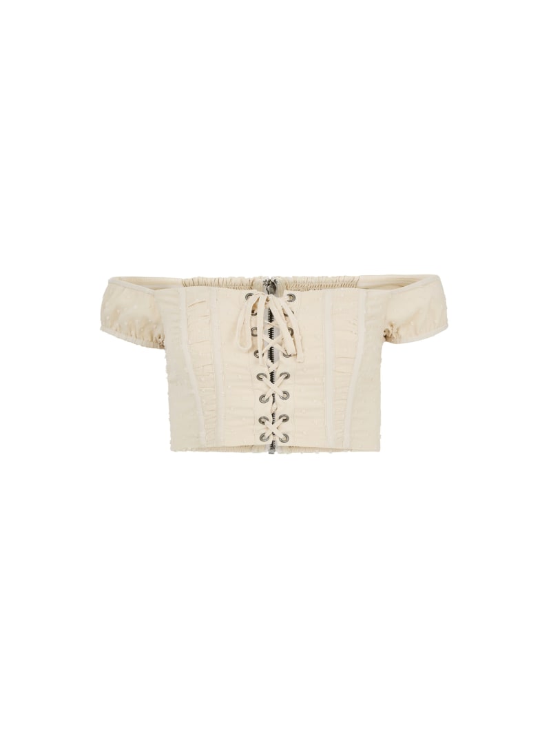 lace-up corset | GUESS