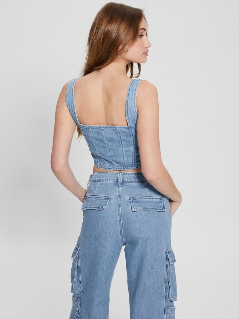 Neil Denim Bustier | GUESS