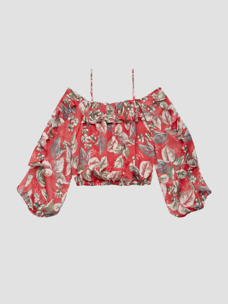 Eco Iggy Floral Ruffle Top