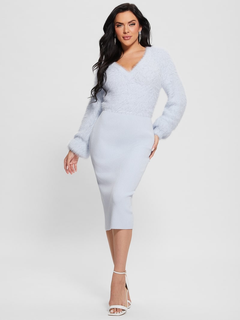 Kari VNeck Sweater Dress GUESS