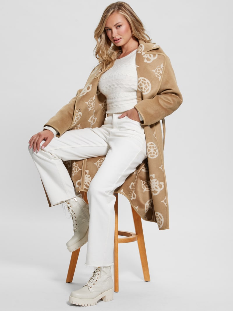 Ludovica Wool-Blend Wrap Coat