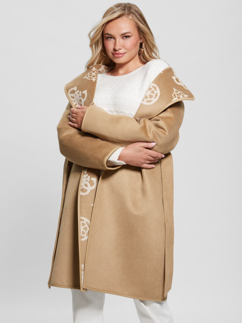 Ludovica Wool-Blend Wrap Coat