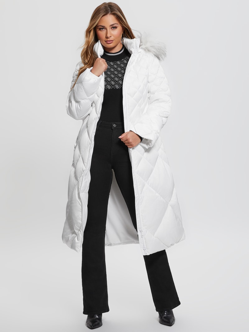 Buy callm Women Coat Women's Panda Jacket  (callmin-6163287469855_White_Large) at