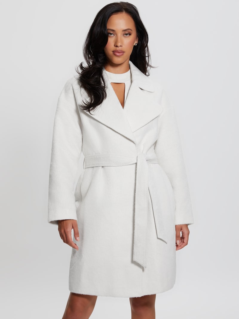 Guess coat white sale