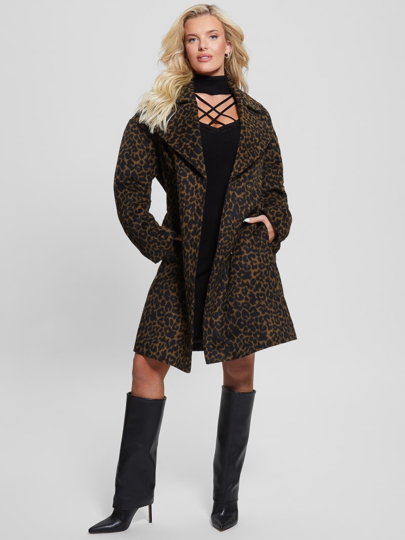 Guess belted best sale coat
