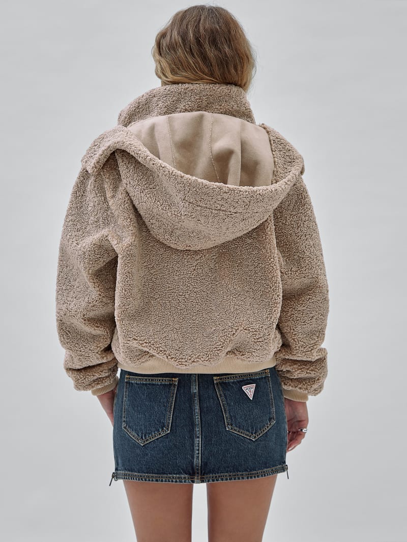 Guess sherpa hoodie outlet