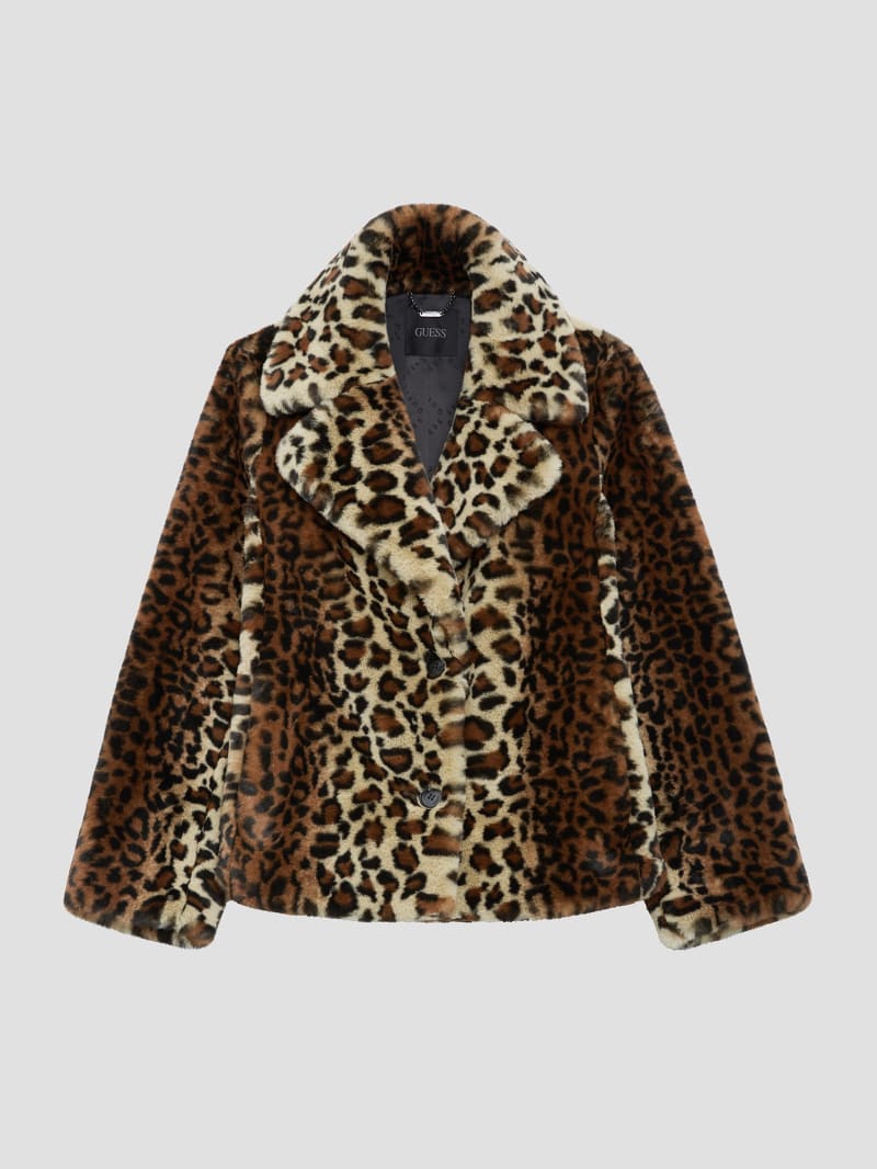 Denise Leopard Coat