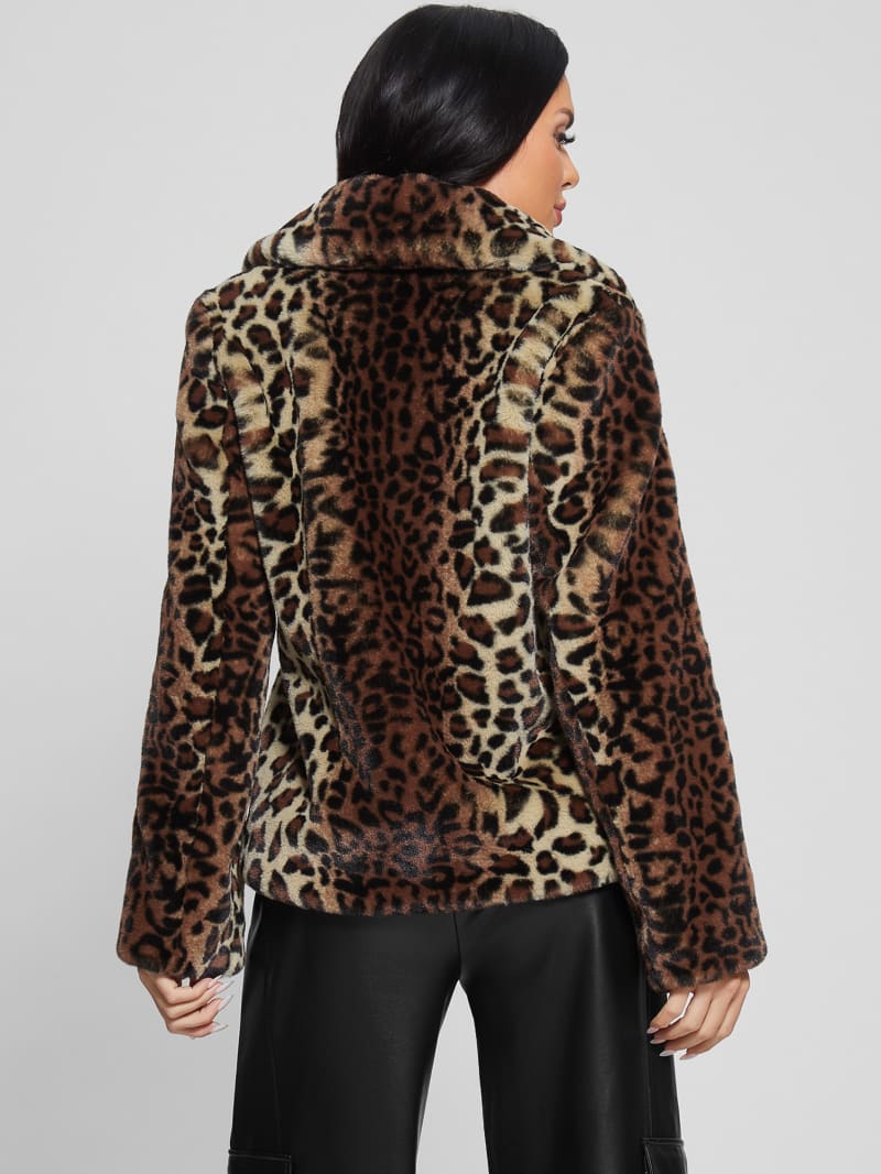 Denise Leopard Coat