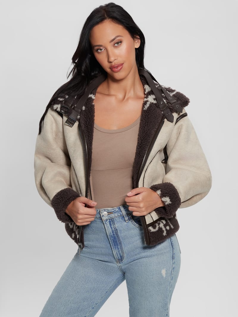 Eco Raquel Reversible Biker Jacket GUESS
