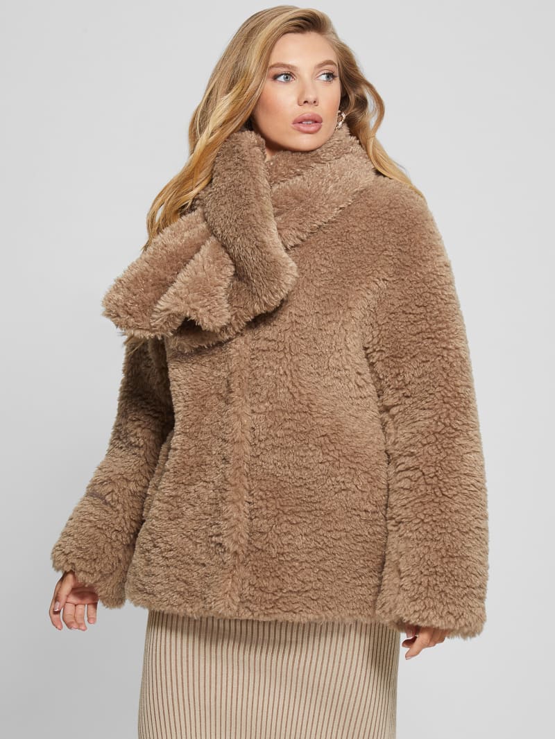 Guess teddy bear coat new arrivals
