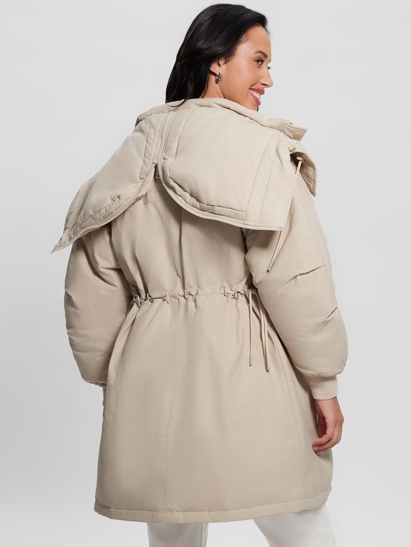 Padded puffer jacket on sale with hood
