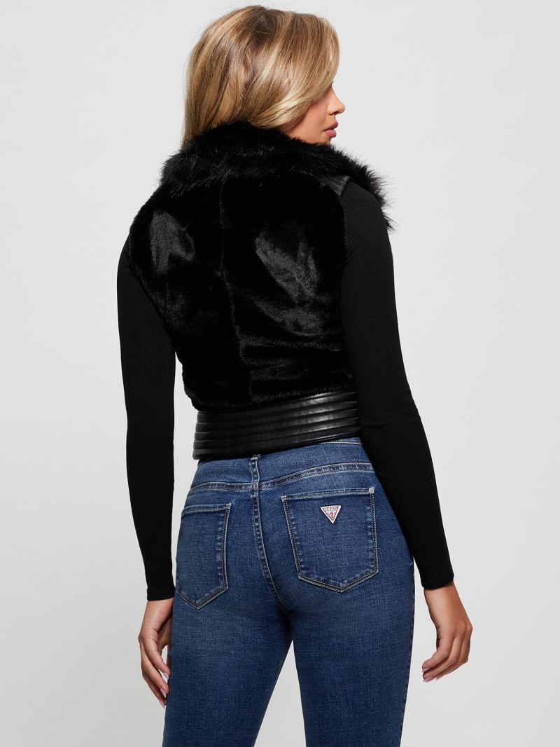Guess hotsell fur vest