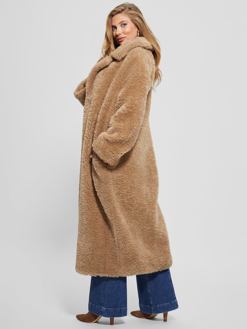 Longline Teddy Faux Fur Coat