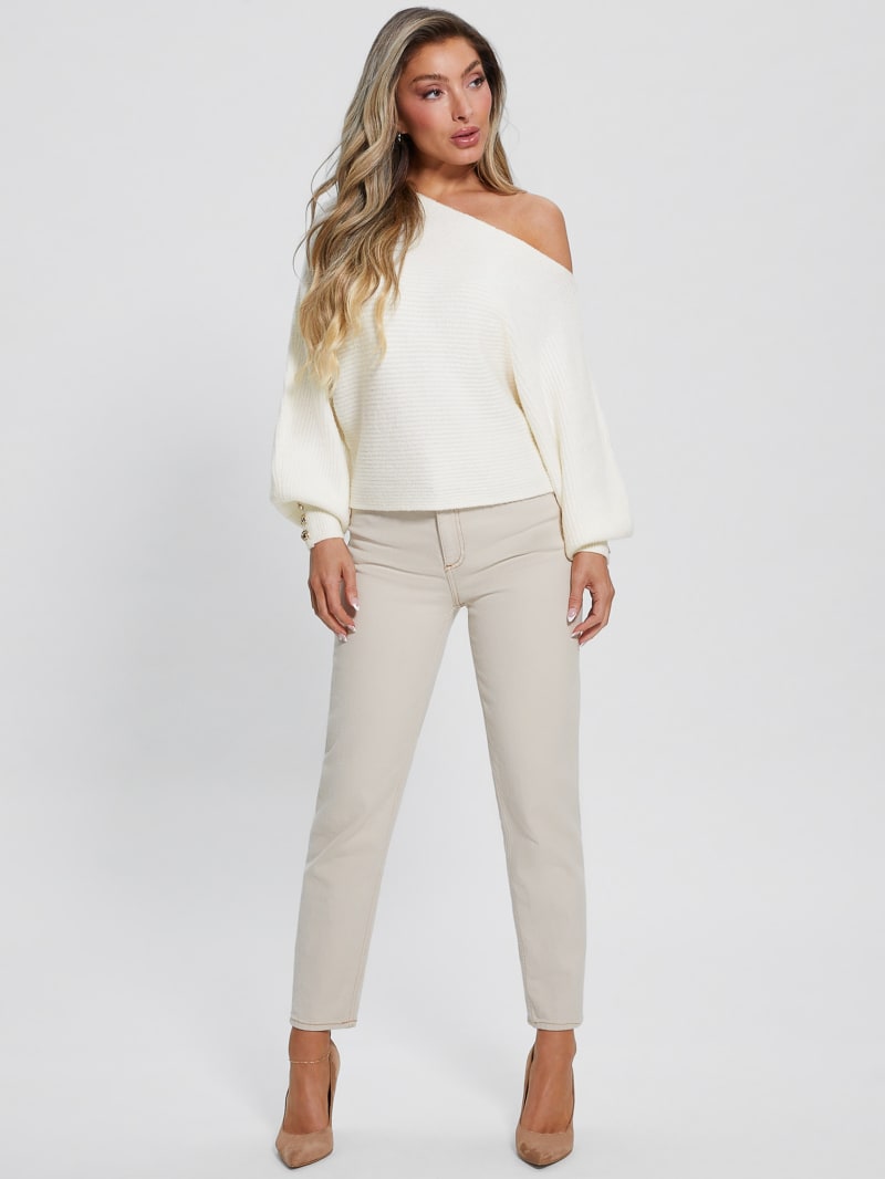 Guess off shoulder sweater deals