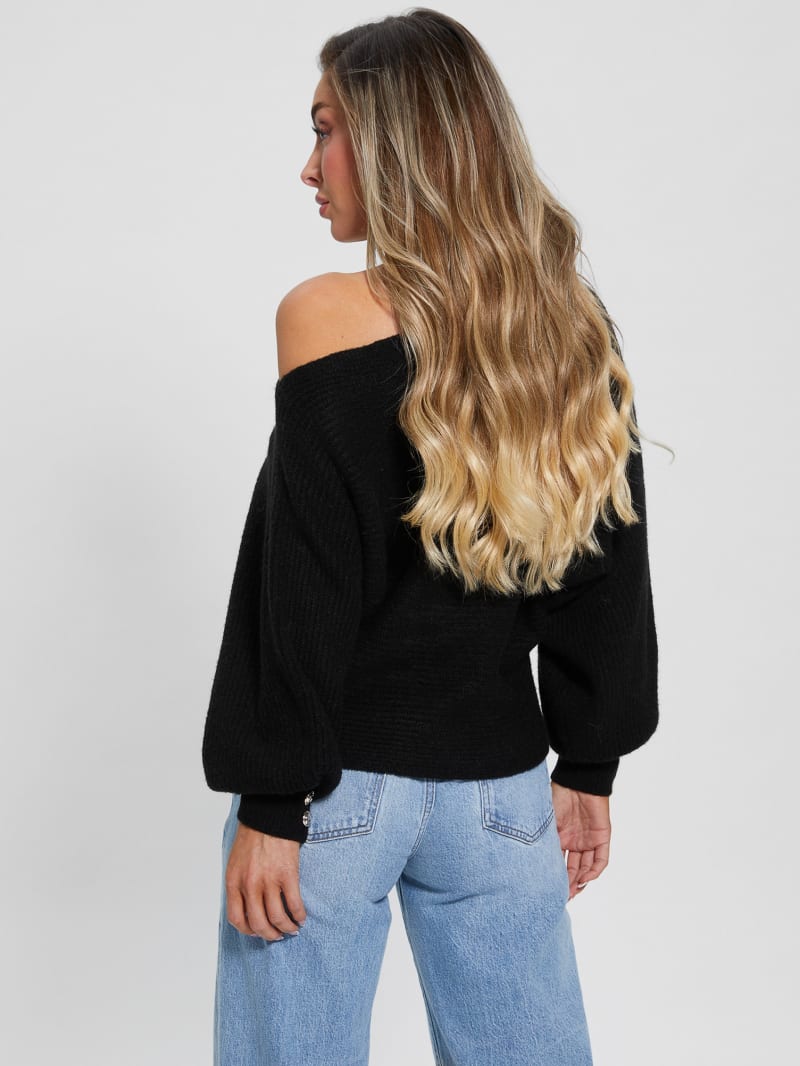 Guess off the shoulder sweater hot sale