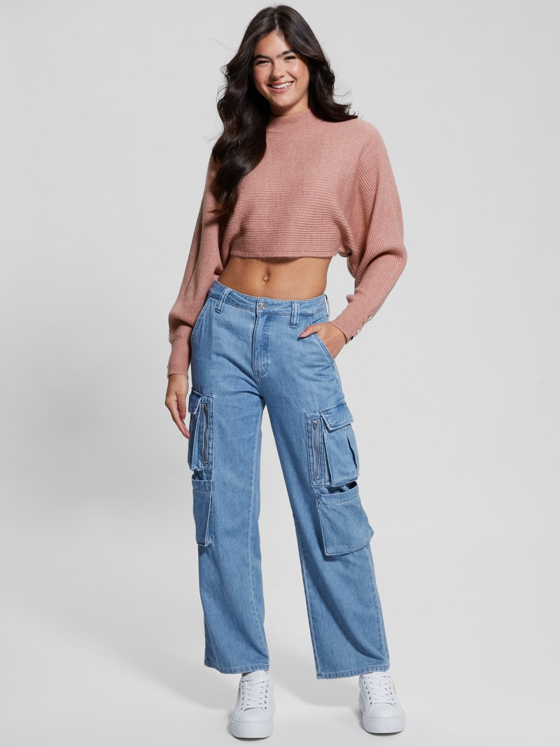 GUESS® Toki Open Back Shrug Sweater