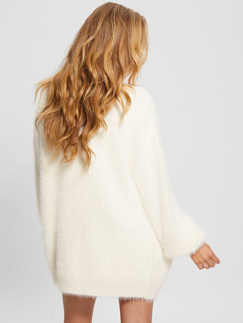 Sahar Fuzzy Cardigan Sweater | GUESS