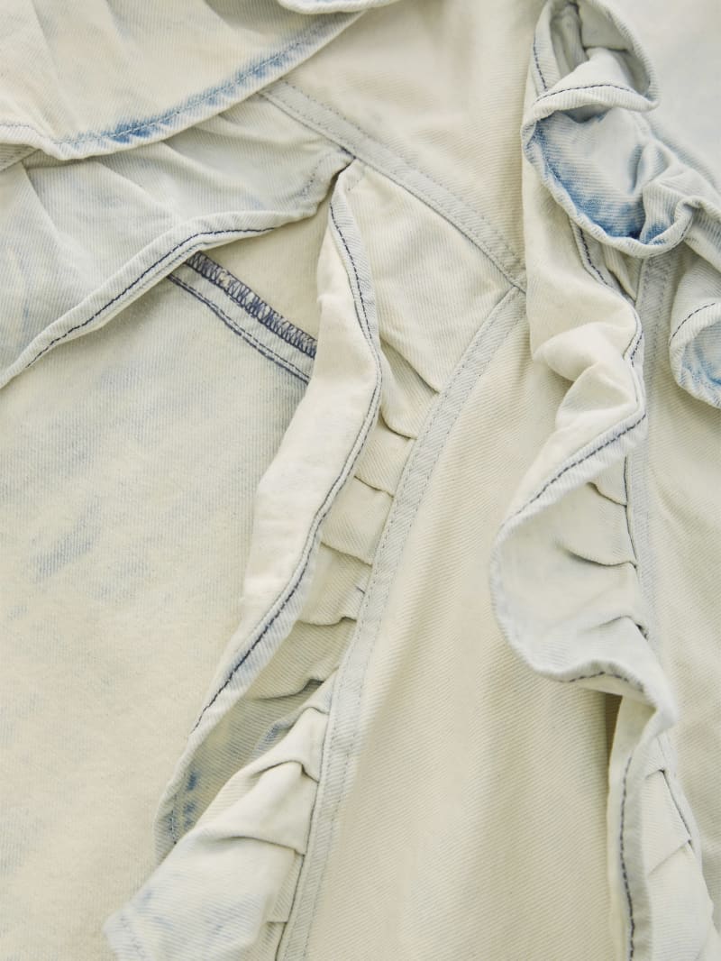 denim ruffle skirt | GUESS