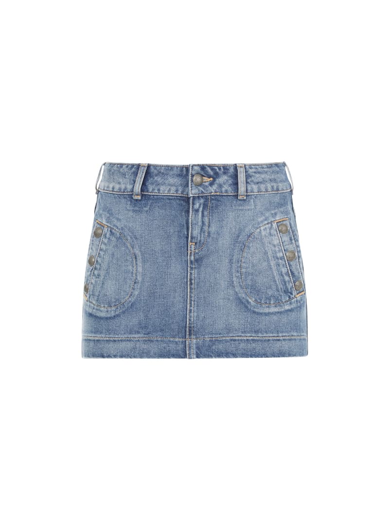 Denim skirt guess online