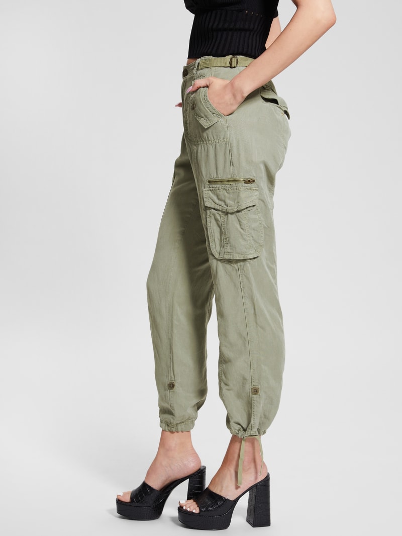 Eco Nessi Linen Cargo Pants | GUESS
