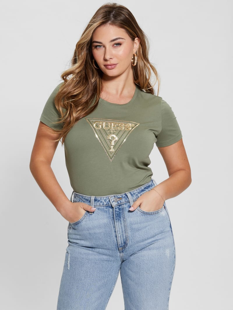 Eco Multi-Tone Sequin Logo Tee