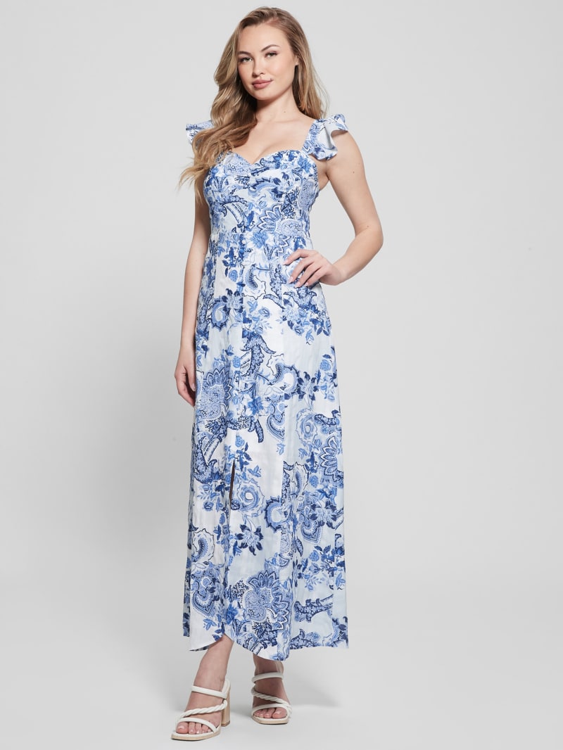 Guess floral maxi dress cheap