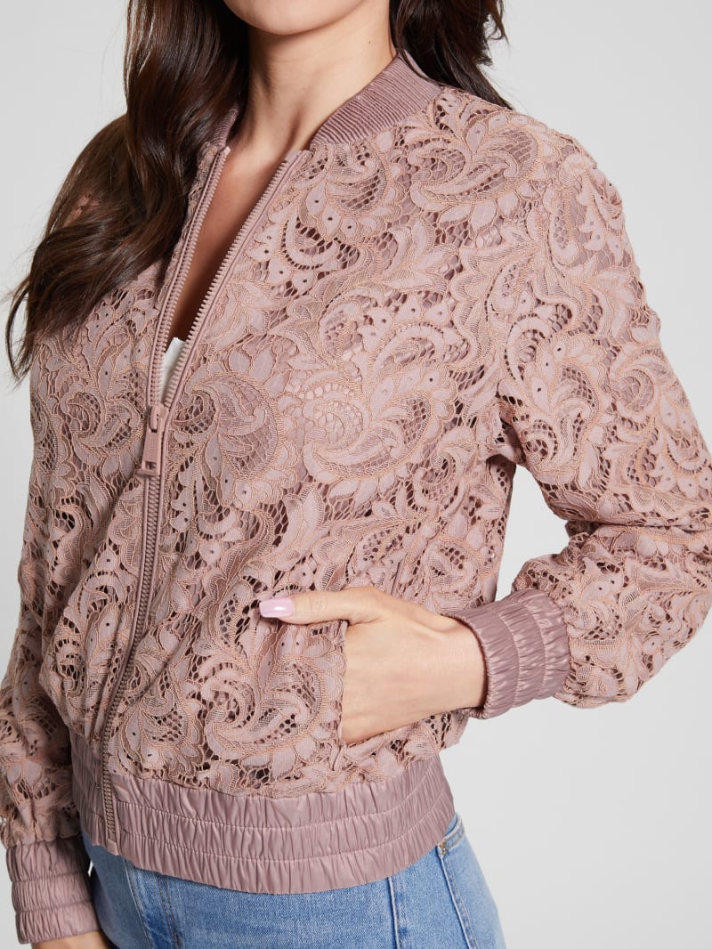 Aisha Lace Flight Jacket GUESS