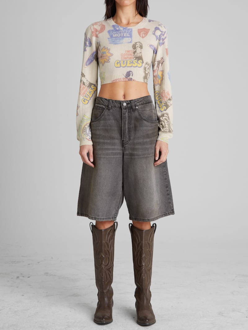 Printed Cashmere Sweater