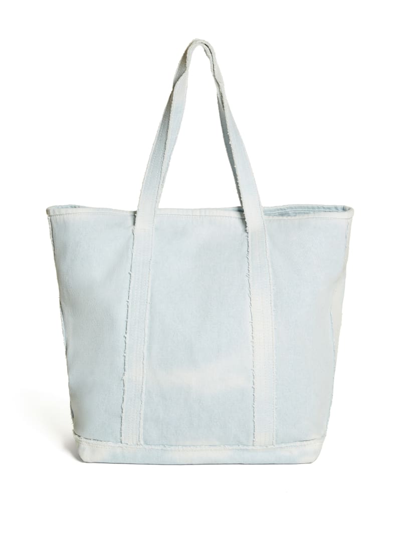 Guess denim tote bag sale