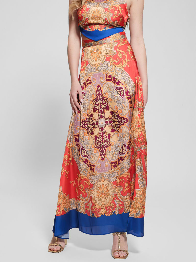 Athena Satin Maxi Skirt