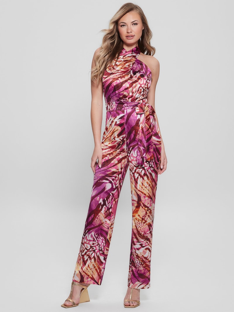 Rose print jumpsuit on sale