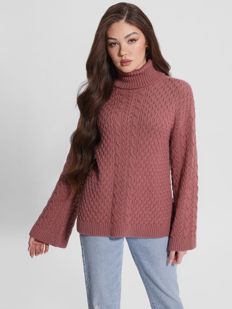 Wendi Cable Turtleneck Sweater